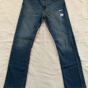 NWT George Men's Dark Blue Slim Straight Jeans, Size 32x32